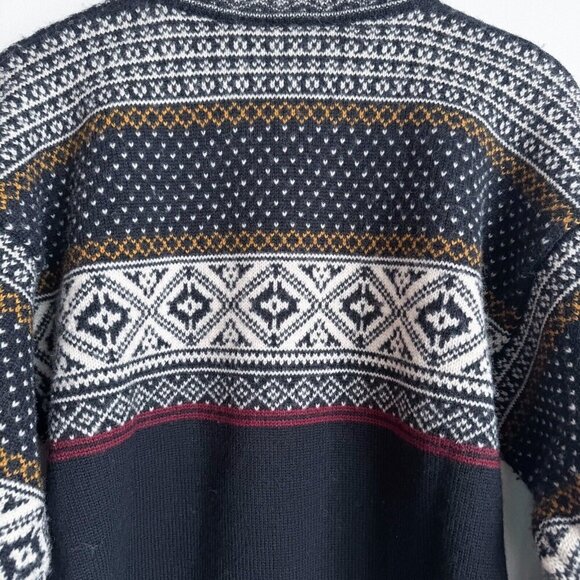 Vintage Norwegian Designs Wool Fairisle Pullover Sweater XS - Picture 7 of 7